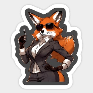 Agent Lady Fox Sticker